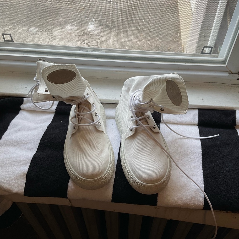Tod's White Men's High-Top Boots